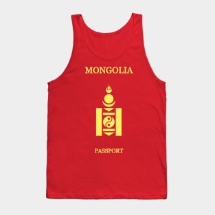 Mongolia passport Tank Top